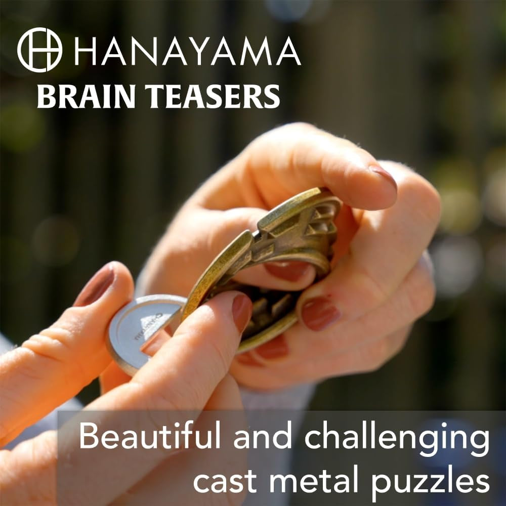 |Coaster Hanayama Metal Brainteaser Puzzle Mensa Rated Level 4, for Ages 12 and Up